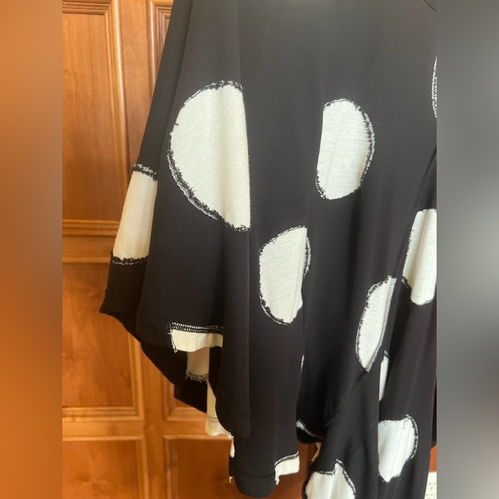 Yohji Yamamoto Tunic Dress Polka Dot Black and Cream White Size S - Picture 11 of 16